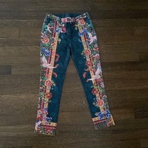 Johnny Was, Pete & Greta  flowered pants - size 4